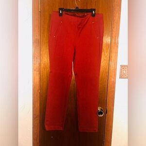 Chico's Juliette full length pants.  Deep rust/red